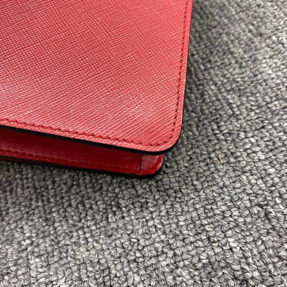 100% Authentic Prada Saffiano Red Leather Crossbody Bag - Picture 7 of 14